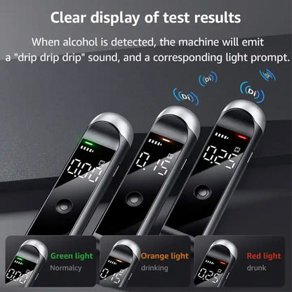 Alcotester Breath Alcohol Tester Breathalyzer Alcoholimetro Digital Detector for Home Display Drunk Driving Car Electronics